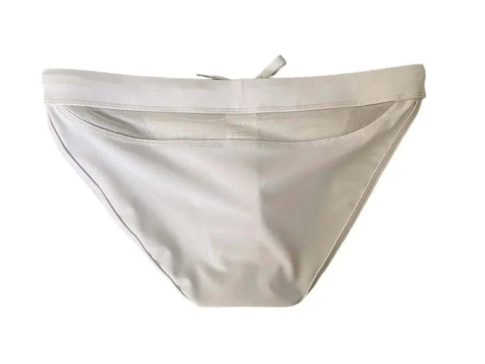 Mesh Micro Bikini Swim Briefs - WOWihte