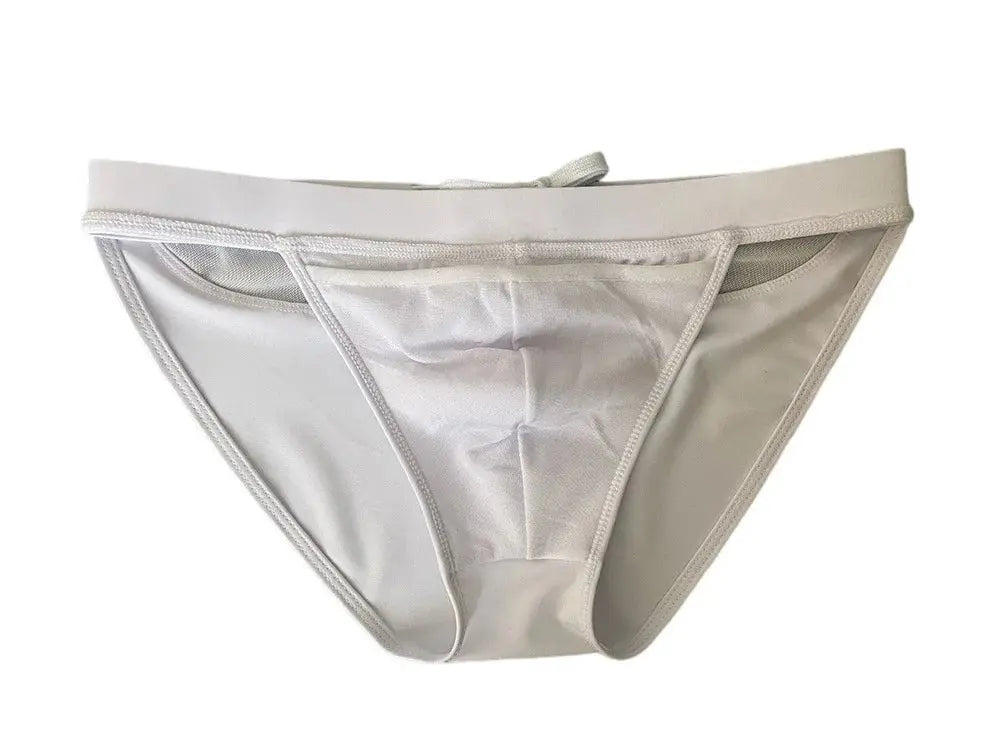 Mesh Micro Bikini Swim Briefs - WOWihte