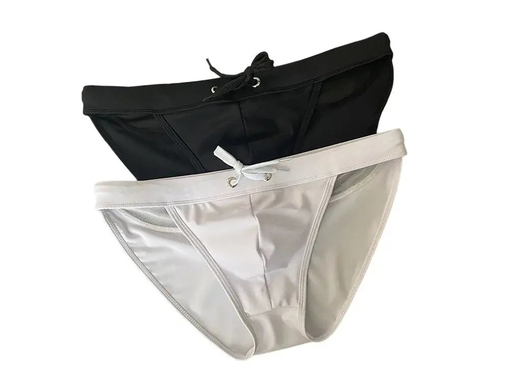 Mesh Micro Bikini Swim Briefs - WOWihte