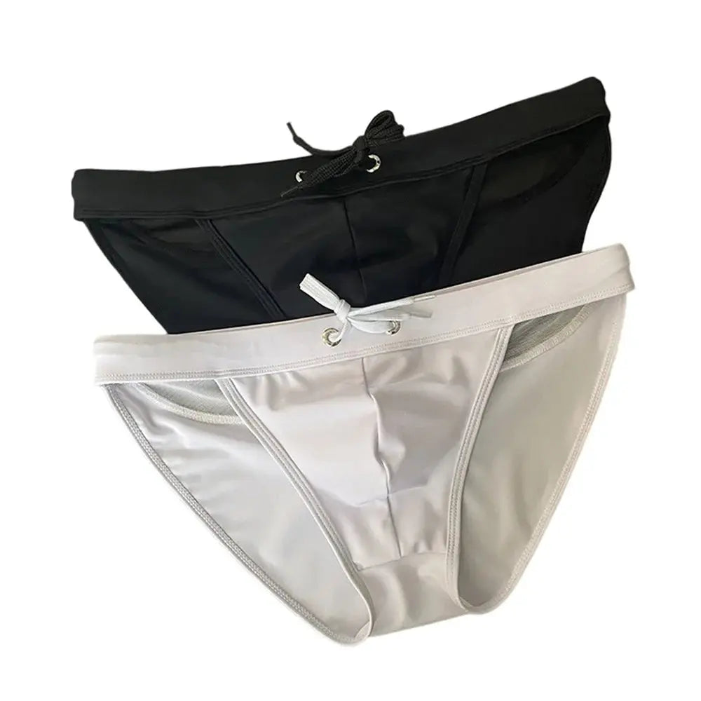 Mesh Micro Bikini Swim Briefs - WOWihte