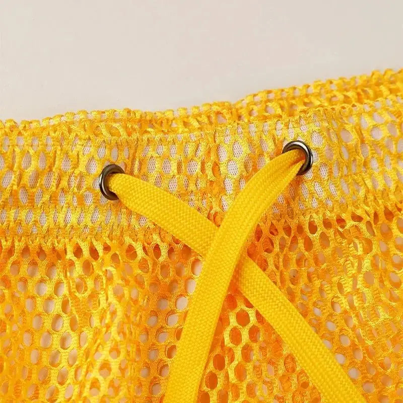 Mesh See-Through Boxer Shorts - WOWihte