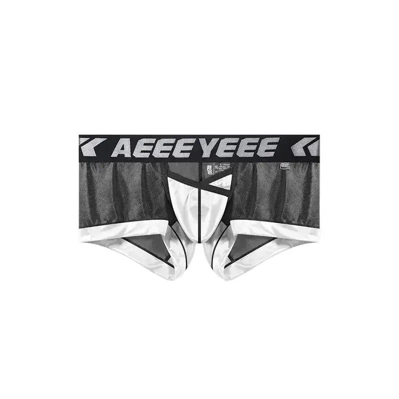 Mesh Splice Boxer Shorts - WOWihte