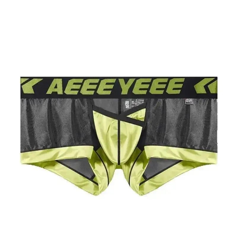 Mesh Splice Boxer Shorts - WOWihte