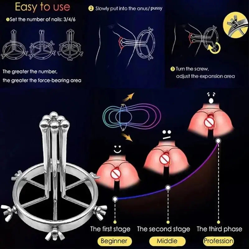 Metal Anal Expander Speculum Spreader - WOWihte