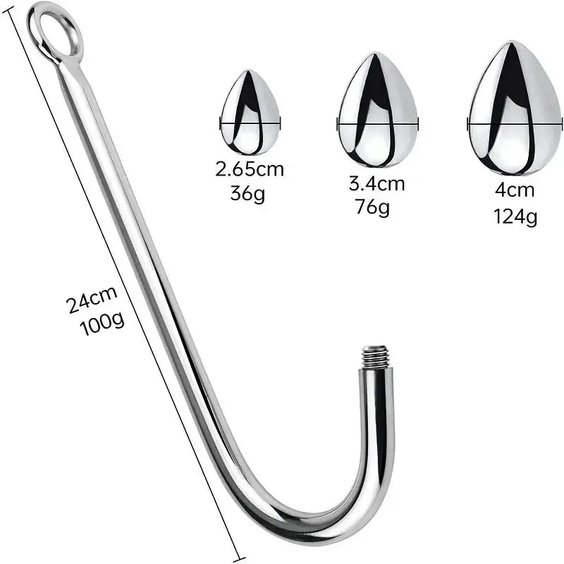 Metal Anal Hook Set - WOWihte