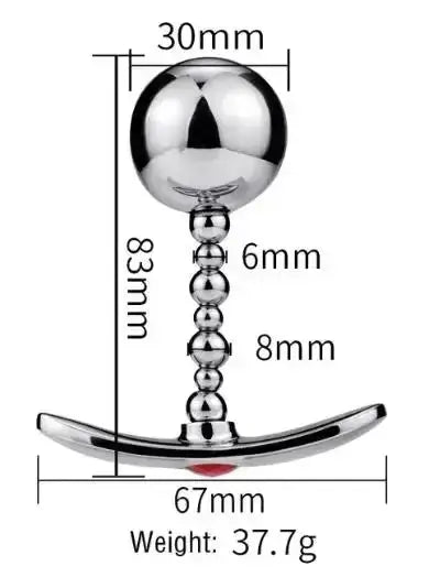 Metal Anal Plug Set - WOWihte