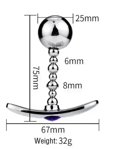 Metal Anal Plug Set - WOWihte
