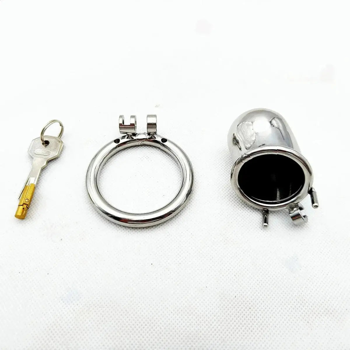 Metal Anti - Shedding Chastity Cage - WOWihte