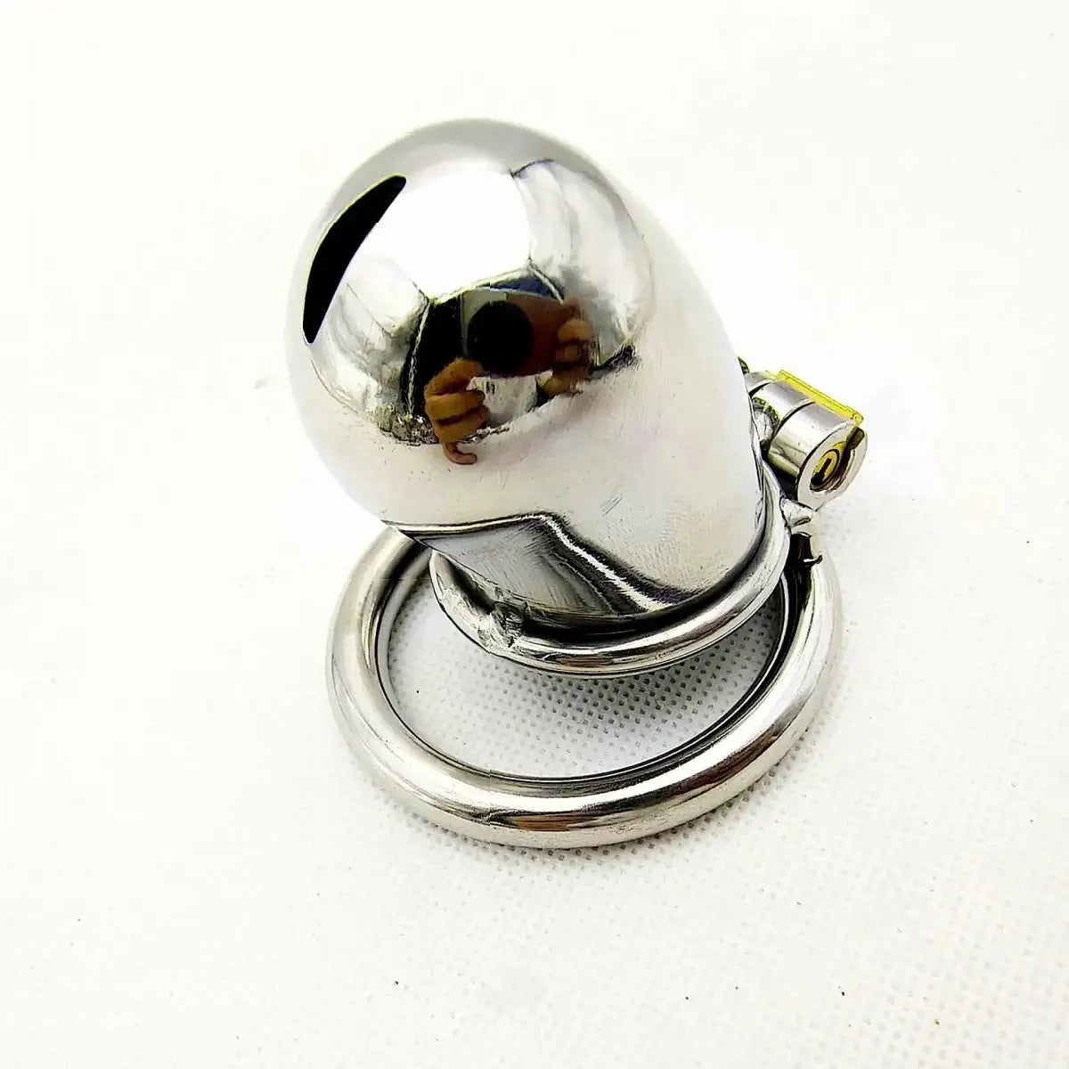 Metal Anti - Shedding Chastity Cage - WOWihte