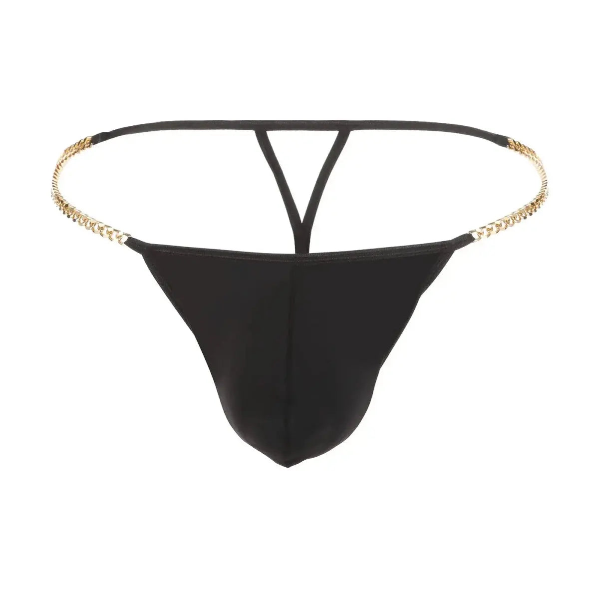 Metal Chain Ice Silk Thong - WOWihte