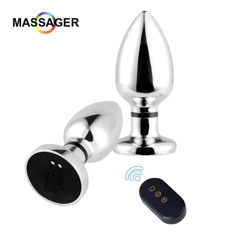 Metal Electric Shock Anal Plug - WOWihte