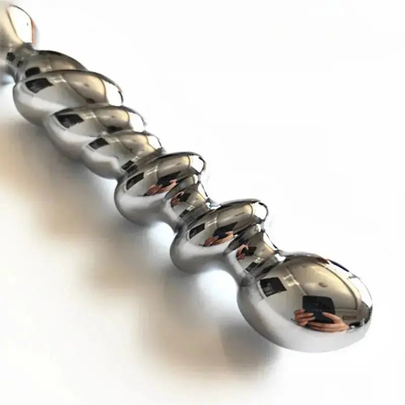 Metal Hollow Anal Training Plug - WOWihte