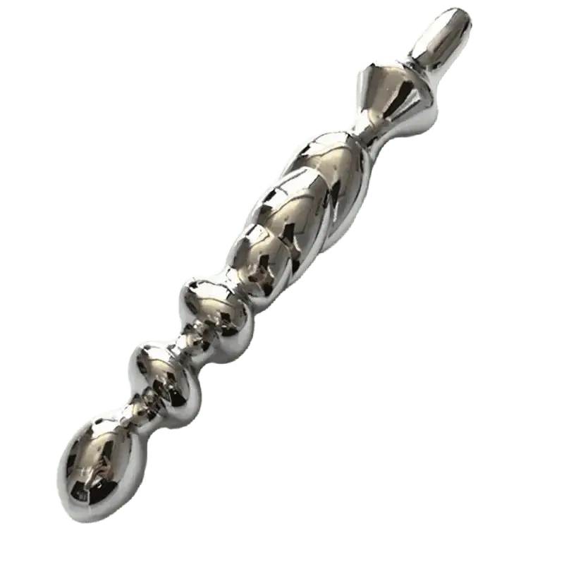 Metal Hollow Anal Training Plug - WOWihte