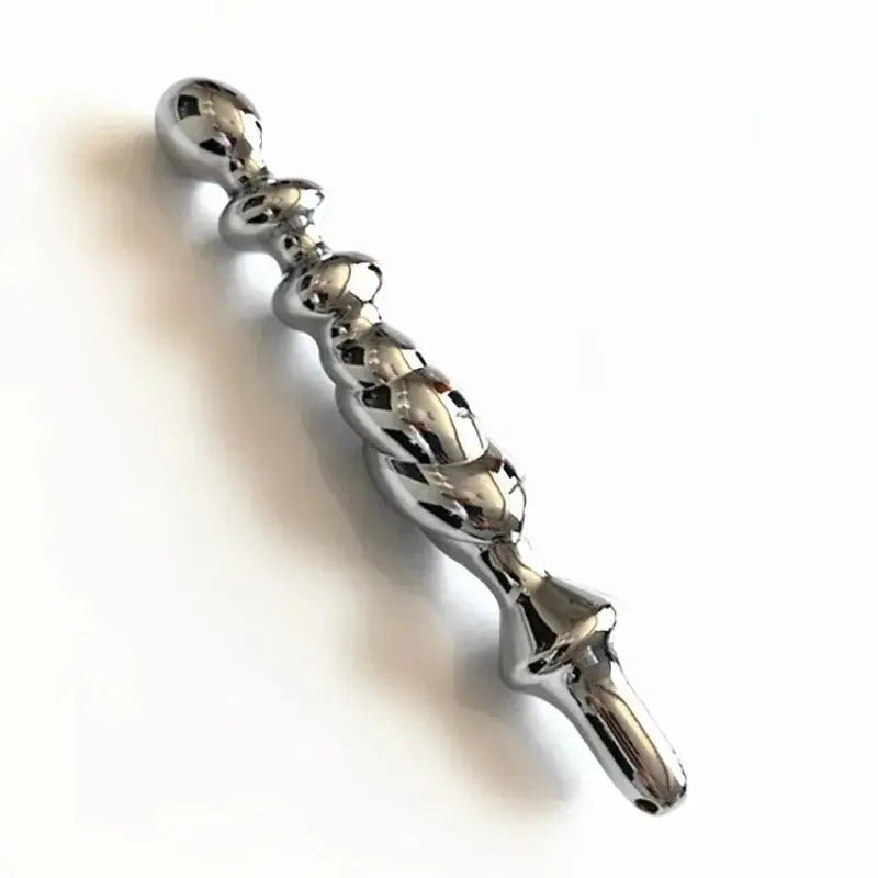 Metal Hollow Anal Training Plug - WOWihte