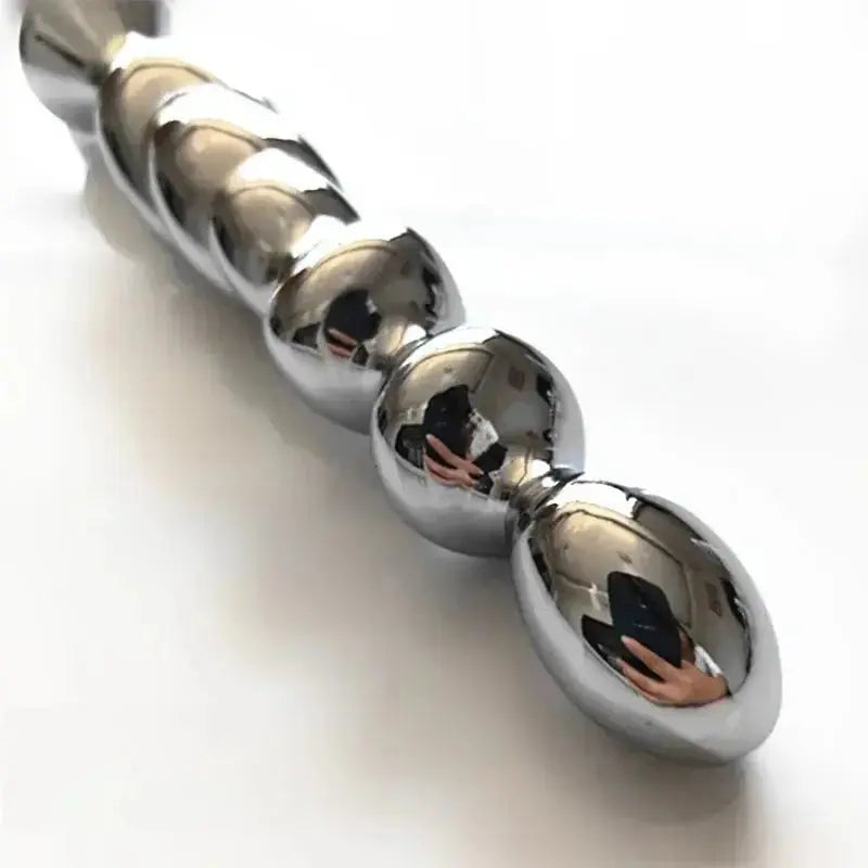 Metal Hollow Anal Training Plug - WOWihte