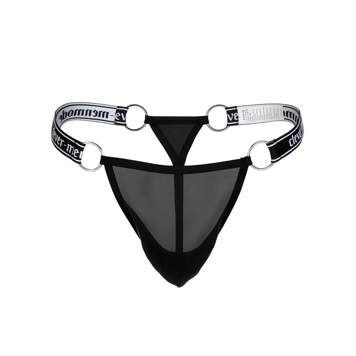 Metal Ring Ice Silk Thongs - WOWihte