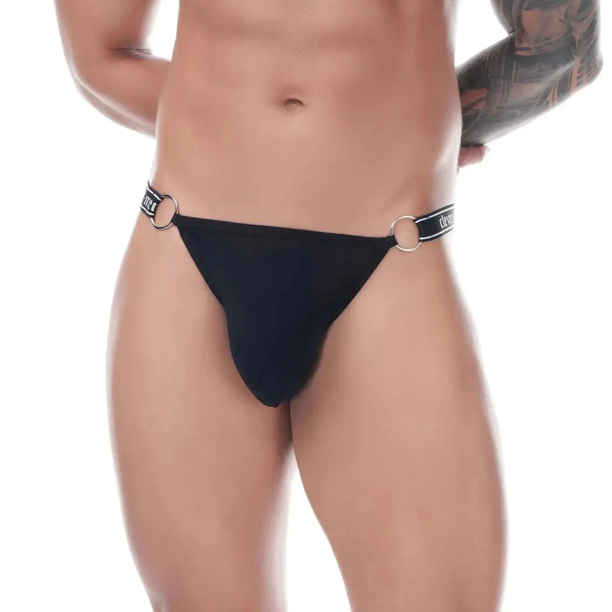 Metal Ring Ice Silk Thongs - WOWihte
