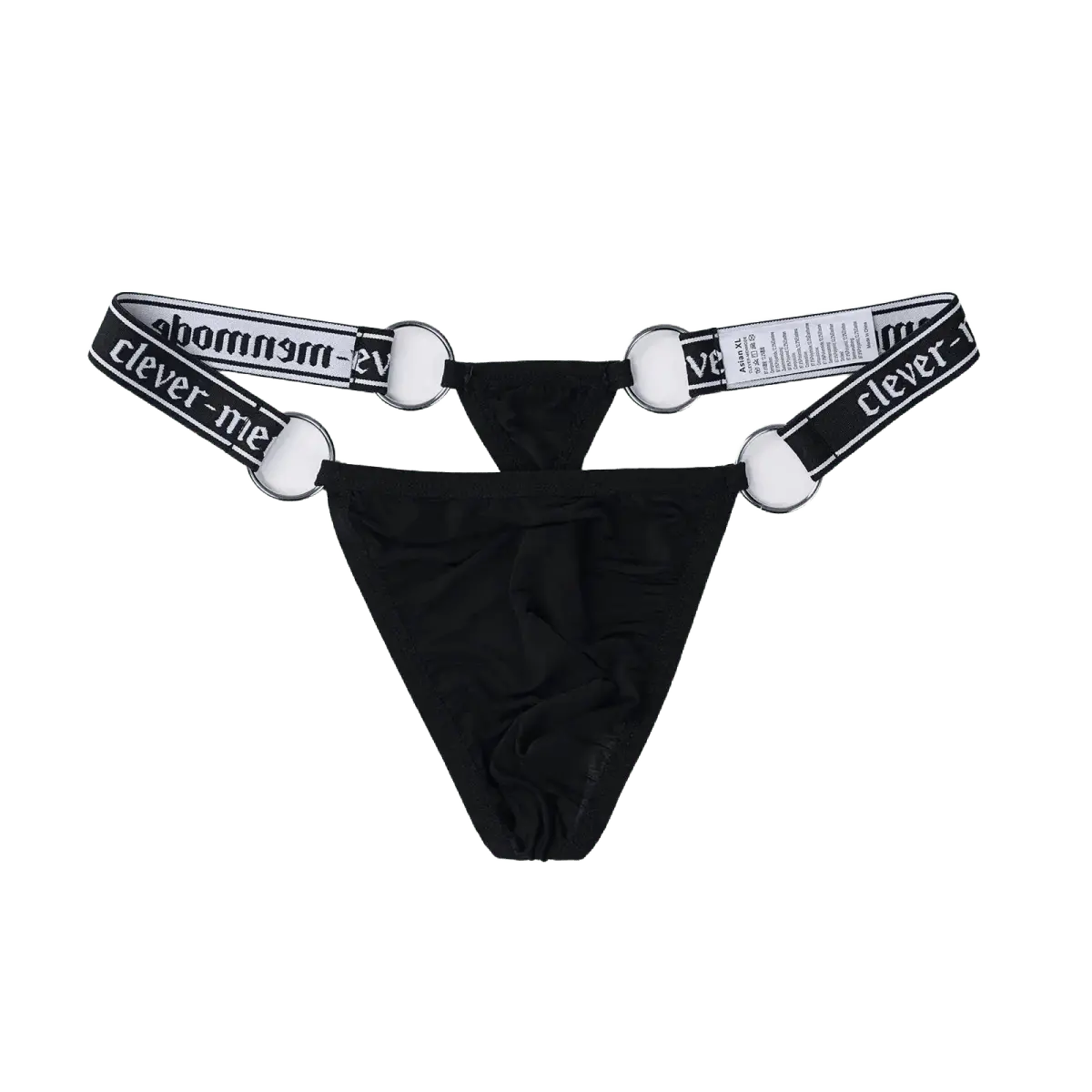 Metal Ring Ice Silk Thongs - WOWihte