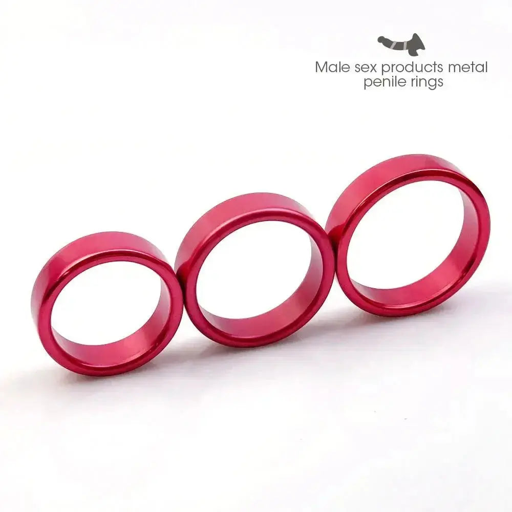Metal Scrotal Restraint Ring Set - WOWihte