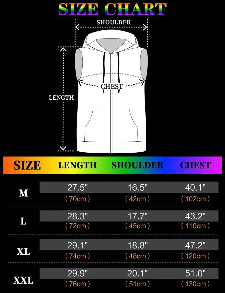 Metallic Hooded Disco Vest - WOWihte