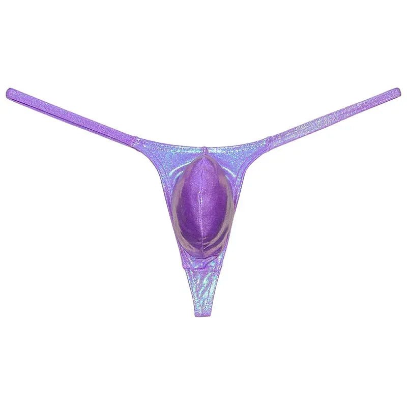 Micro Pouch Men's Swim Thong Briefs - WOWihte