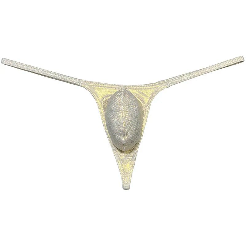 Micro Pouch Men's Swim Thong Briefs - WOWihte