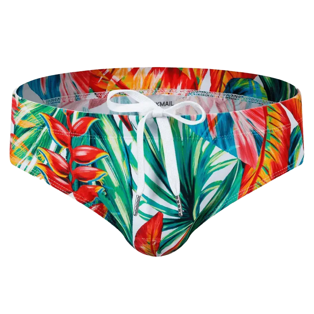 Multicolor Push-Up Swim Trunks - WOWihte