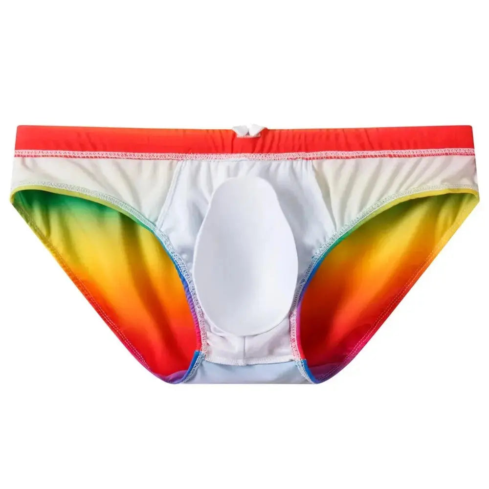 Multicolor Push-Up Swim Trunks - WOWihte