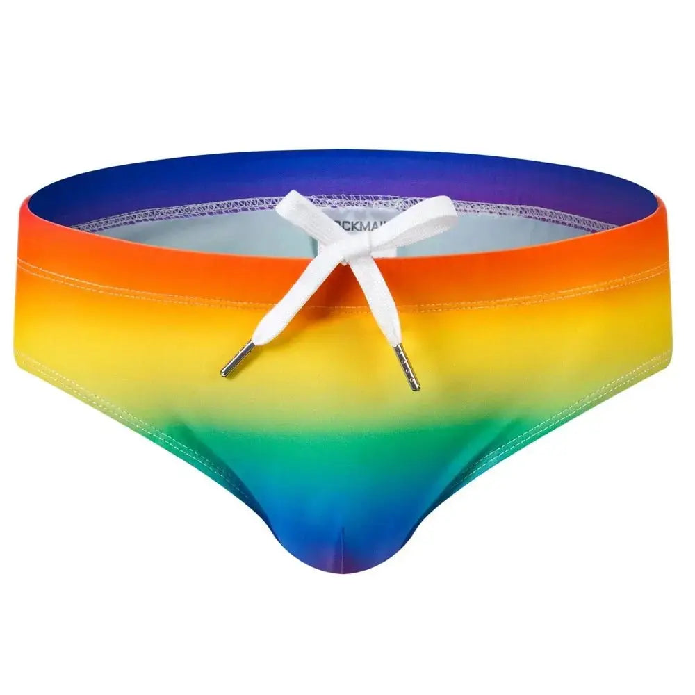 Multicolor Push-Up Swim Trunks - WOWihte