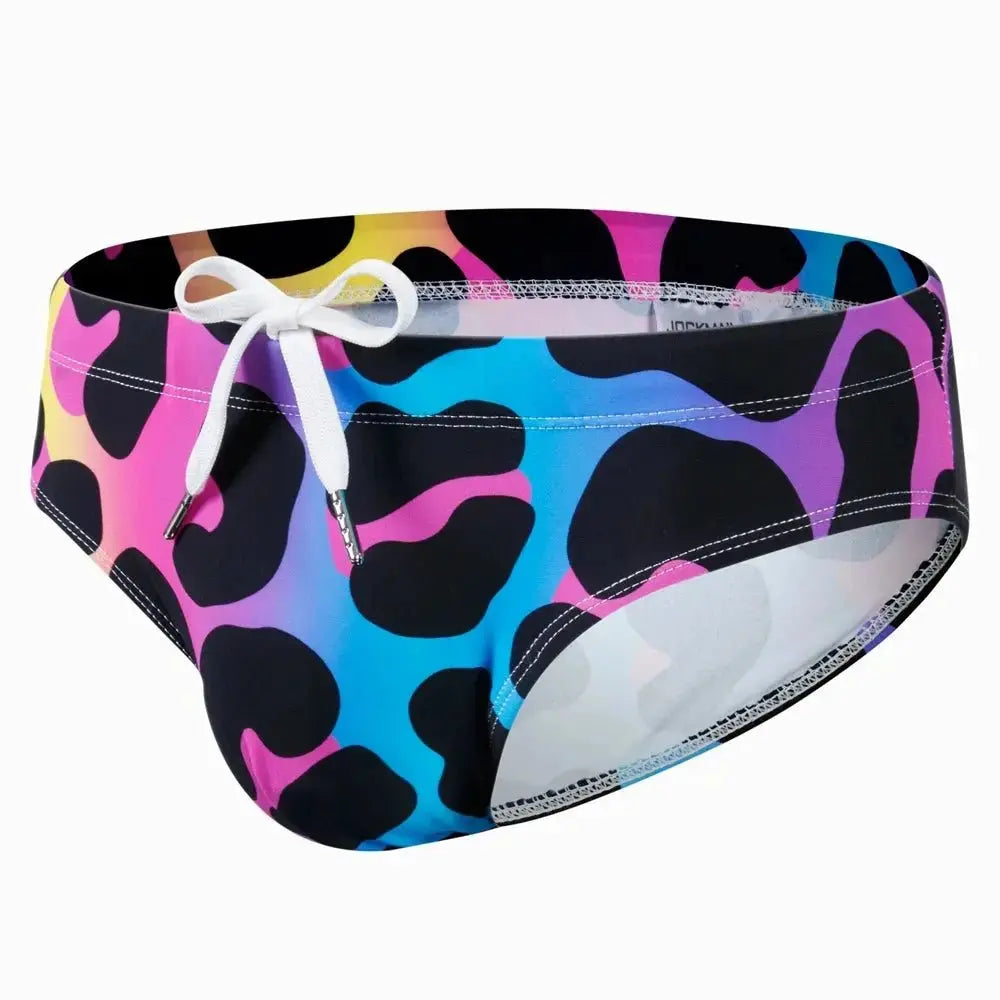 Multicolor Push-Up Swim Trunks - WOWihte