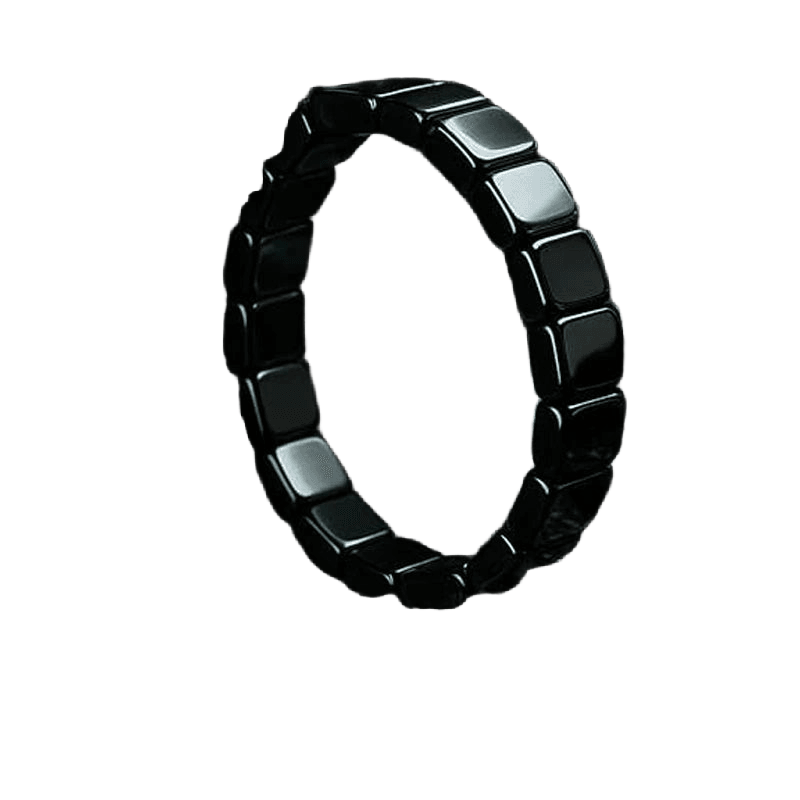 Natural Hematite Stone Beaded Bracelet - WOWihte