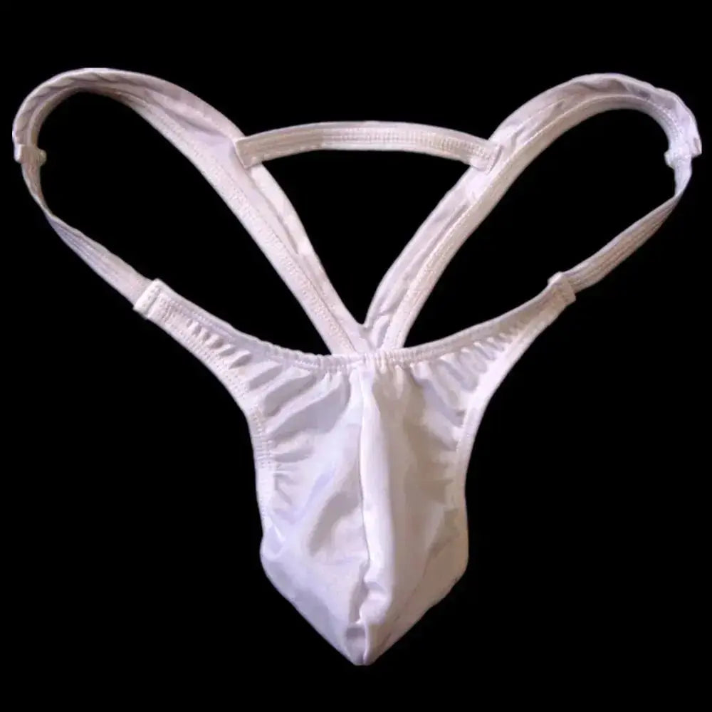 Open String Jock Strap Thong - WOWihte