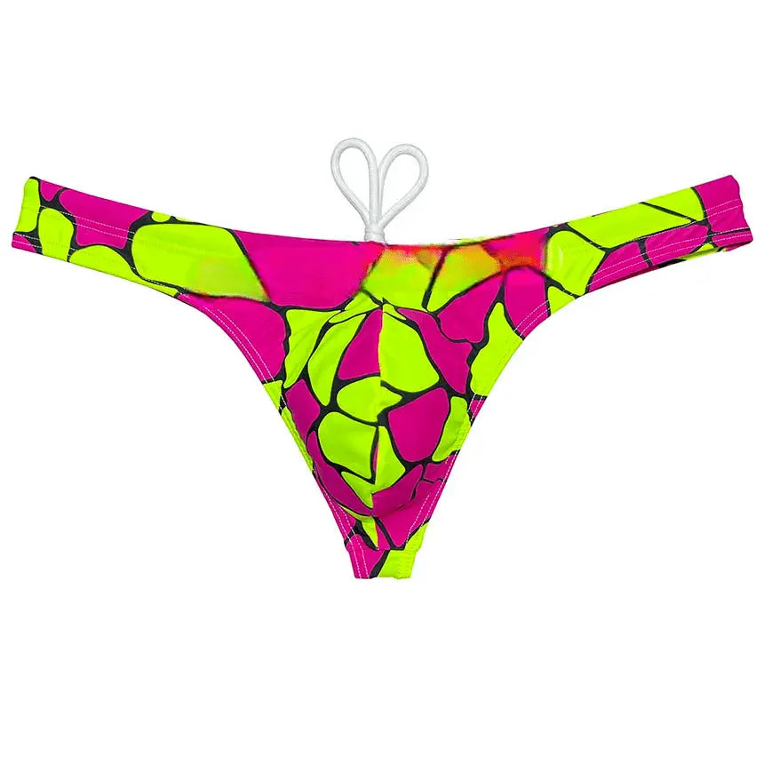 Polychrome Bikini Swim Thong - WOWihte