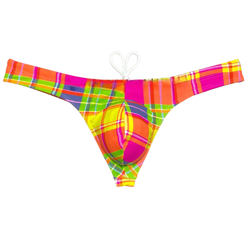 Polychrome Bikini Swim Thong - WOWihte