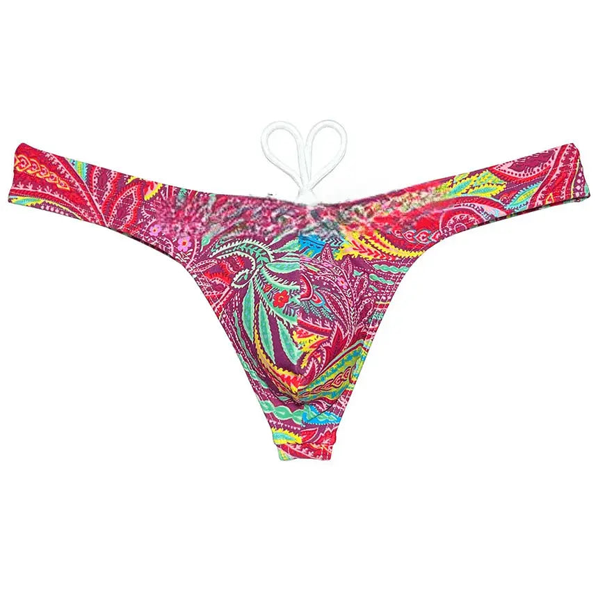 Polychrome Bikini Swim Thong - WOWihte