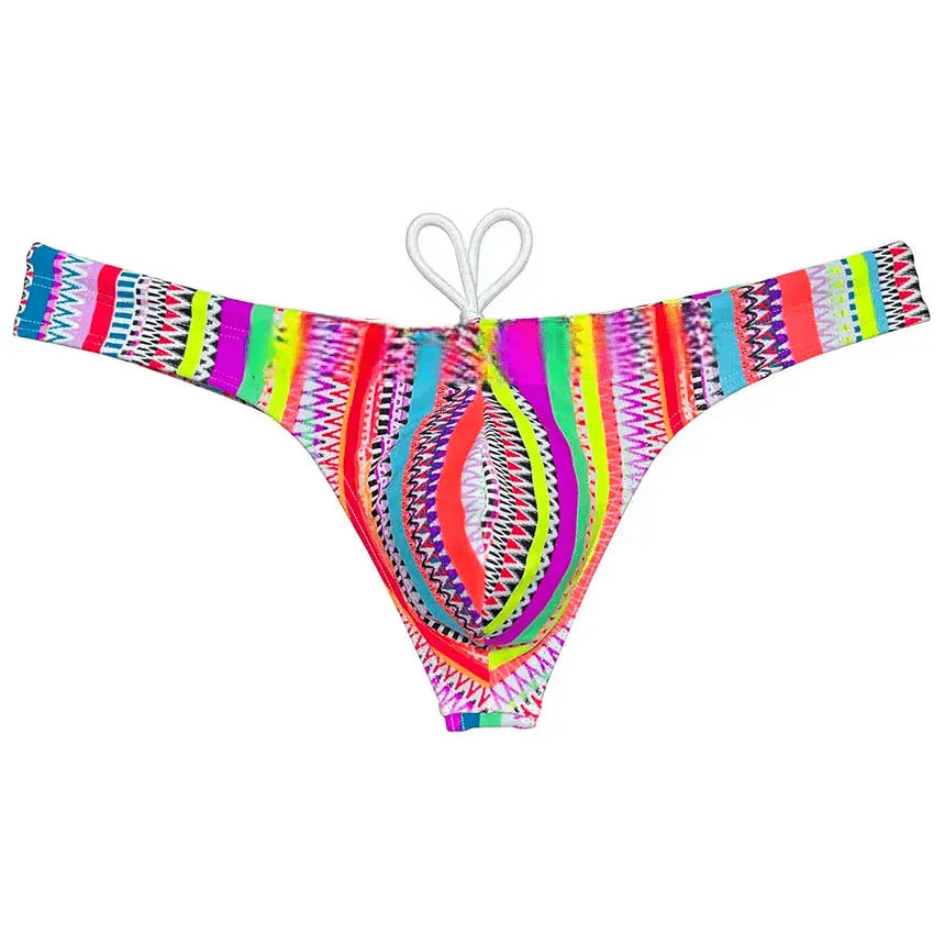 Polychrome Bikini Swim Thong - WOWihte