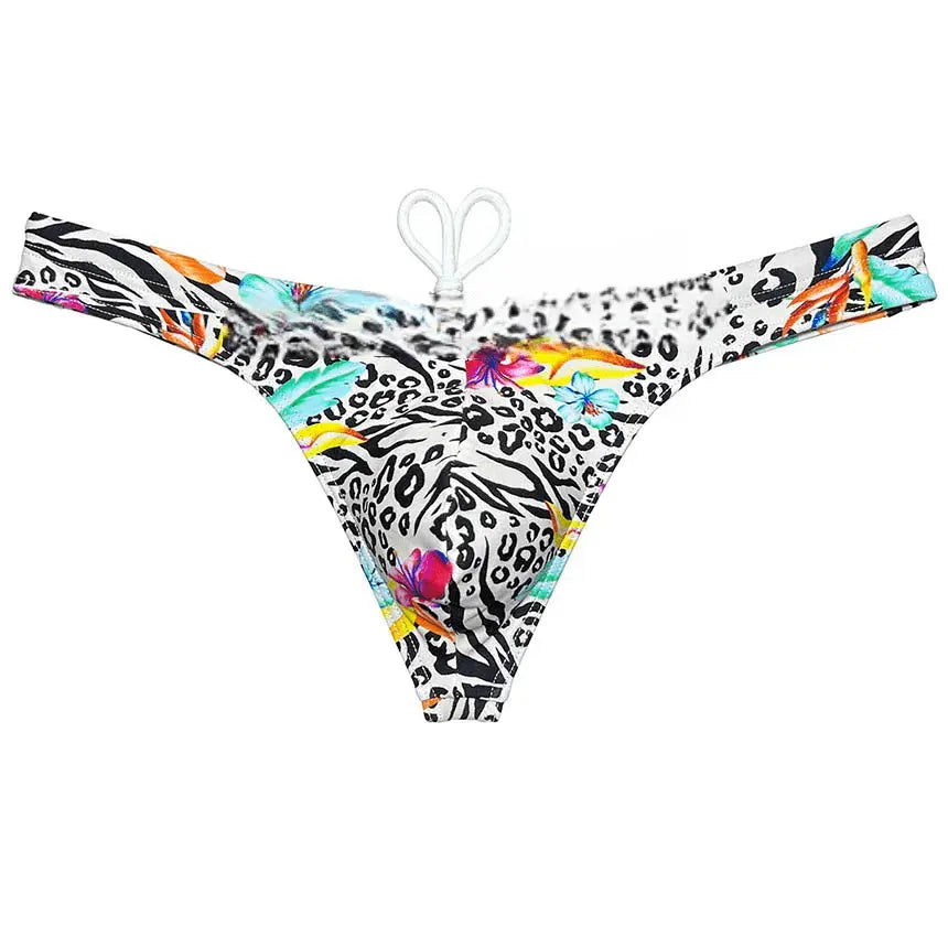 Polychrome Bikini Swim Thong - WOWihte