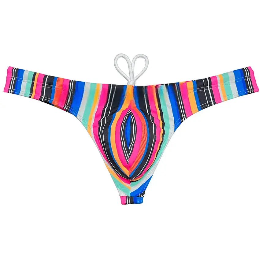 Polychrome Bikini Swim Thong - WOWihte