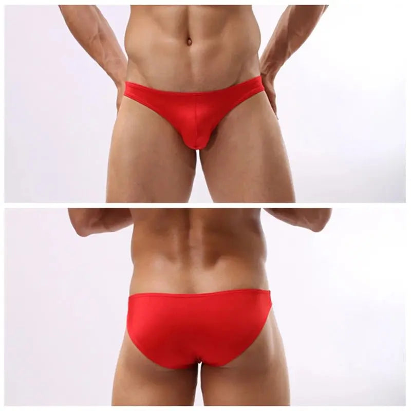 Pouch Bikini Swim Briefs - WOWihte