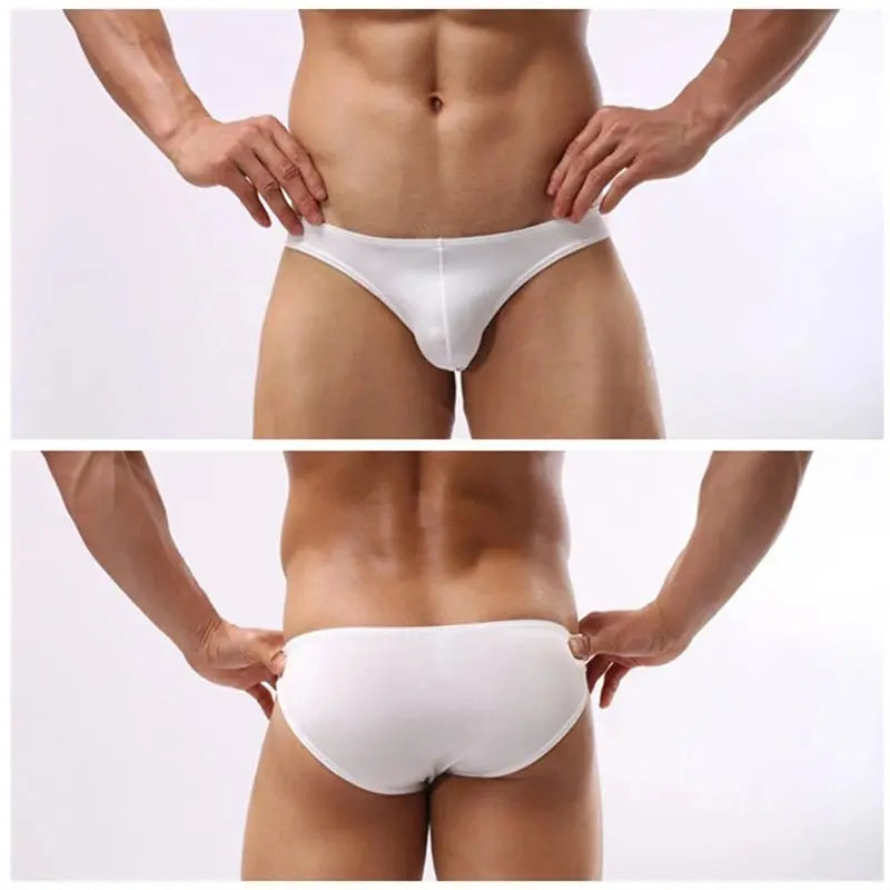 Pouch Bikini Swim Briefs - WOWihte