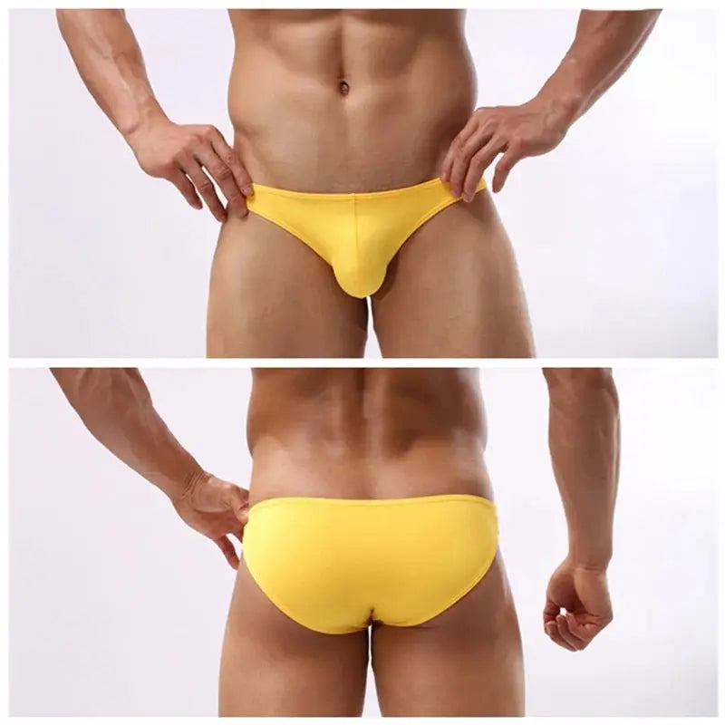 Pouch Bikini Swim Briefs - WOWihte
