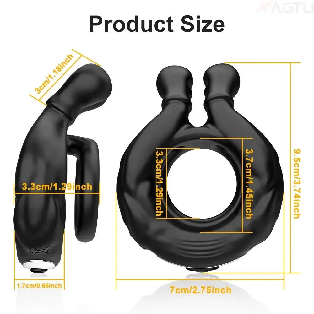 Powerful Vibrating Enhancement Ring Device - WOWihte