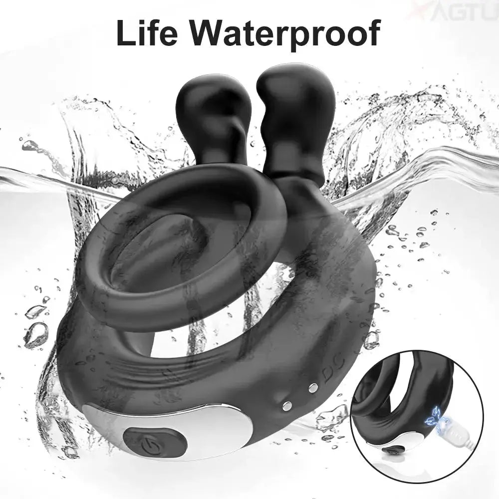 Powerful Vibrating Enhancement Ring Device - WOWihte