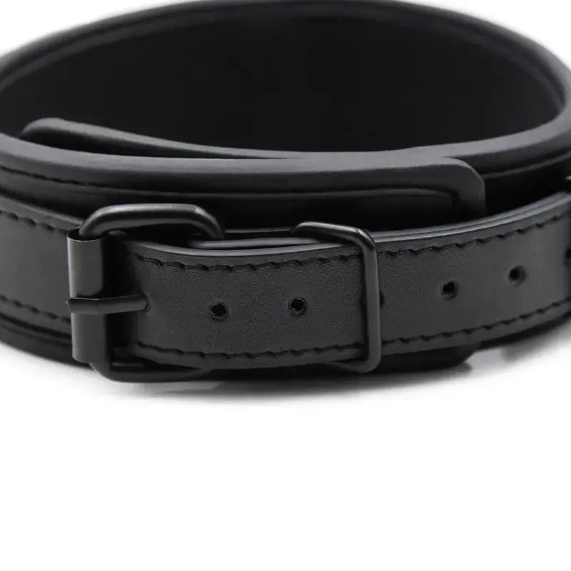 Premium Leather Chain Bondage Collar - WOWihte