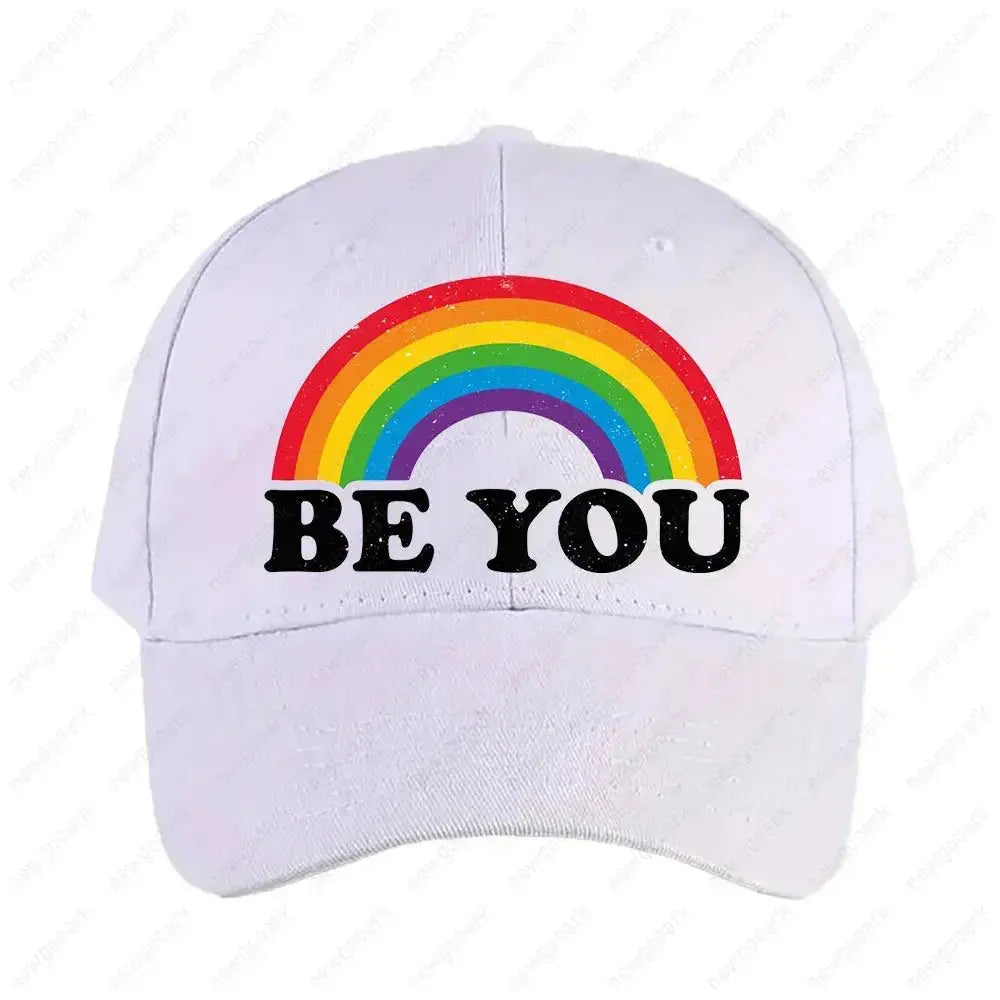 Pride Rainbow Flag Baseball Cap - WOWihte