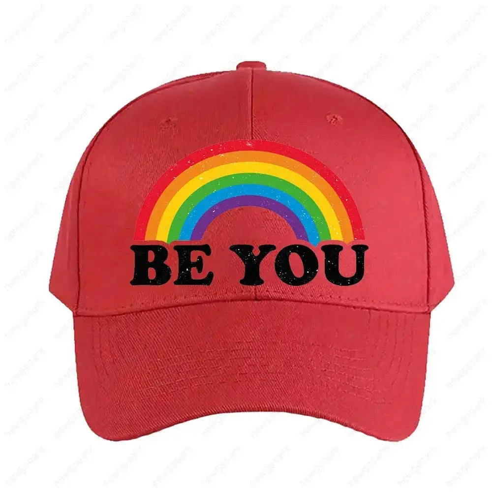 Pride Rainbow Flag Baseball Cap - WOWihte