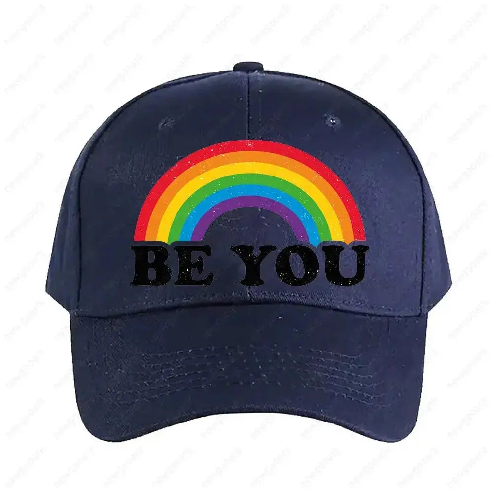 Pride Rainbow Flag Baseball Cap - WOWihte