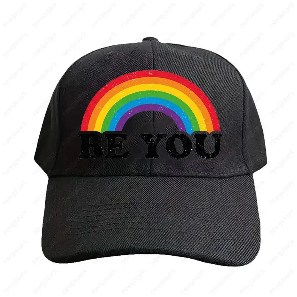Pride Rainbow Flag Baseball Cap - WOWihte