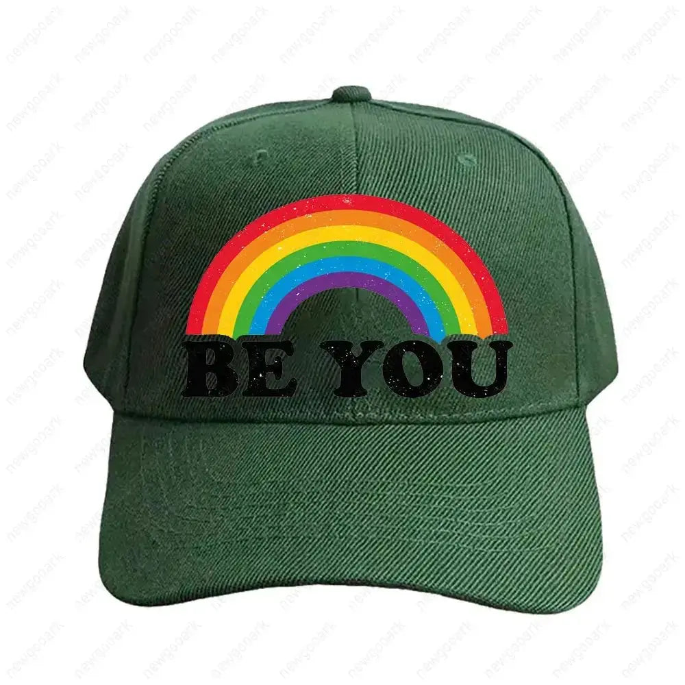 Pride Rainbow Flag Baseball Cap - WOWihte