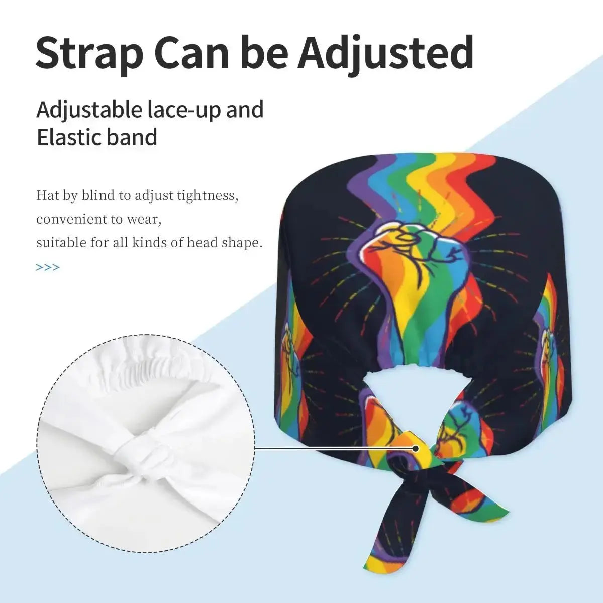 Pride Working Cap Scrub Hat - WOWihte